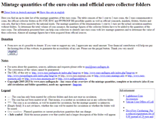 Tablet Screenshot of euro-mintage.com